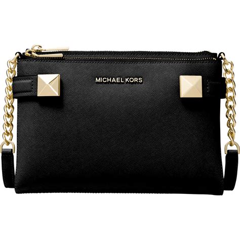 Michael Kors Karla East West Medium Leather Crossbody